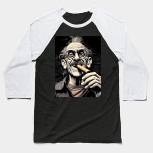 Cigar Smoker: Burning Issues; Missing My Two Front Teeth on a Dark Background Baseball T-Shirt